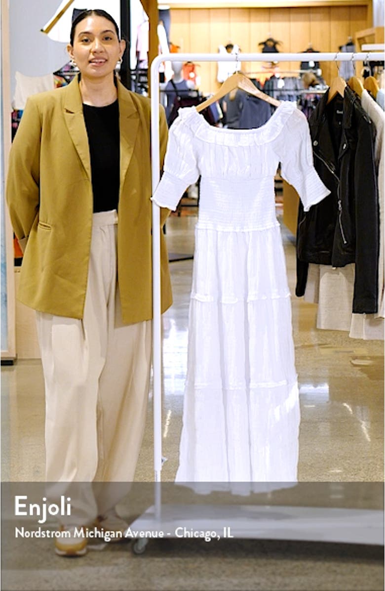 Peasantries Off the Shoulder Maxi Dress, sales video thumbnail