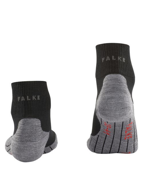 Falke Tk5 Wander Short Hiking Socks In Black