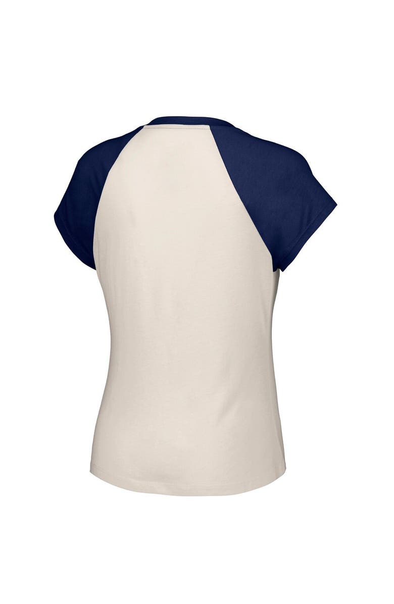 LUSSO Women's Lusso White New York Yankees Nikki Raglan T-Shirt, Alternate, color, White