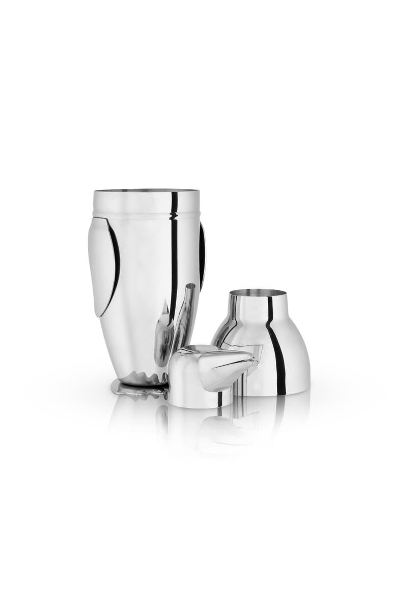 Viski Irving Penguin Cocktail Shaker in Stainless Steel, Alternate, color, Silver