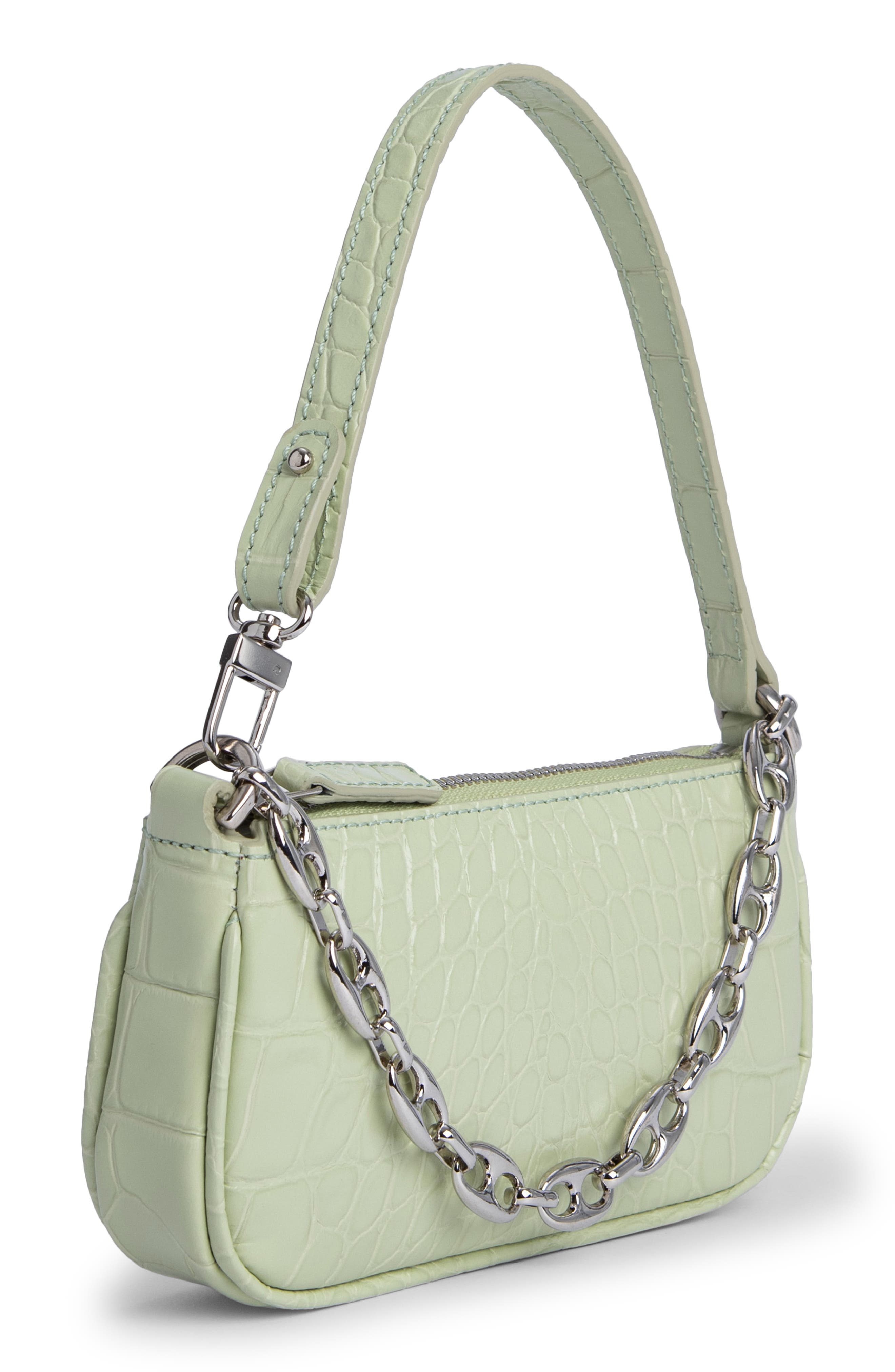 By Far Mini Rachel Leather Shoulder Bag, Alternate, color, 