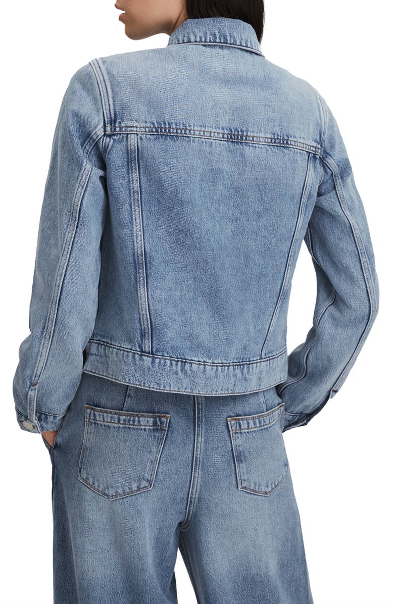 Reiss Ellen Denim Jacket, Alternate, color, 