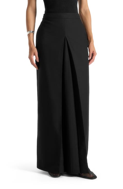 Regine Tailored A-Line Maxi Skirt