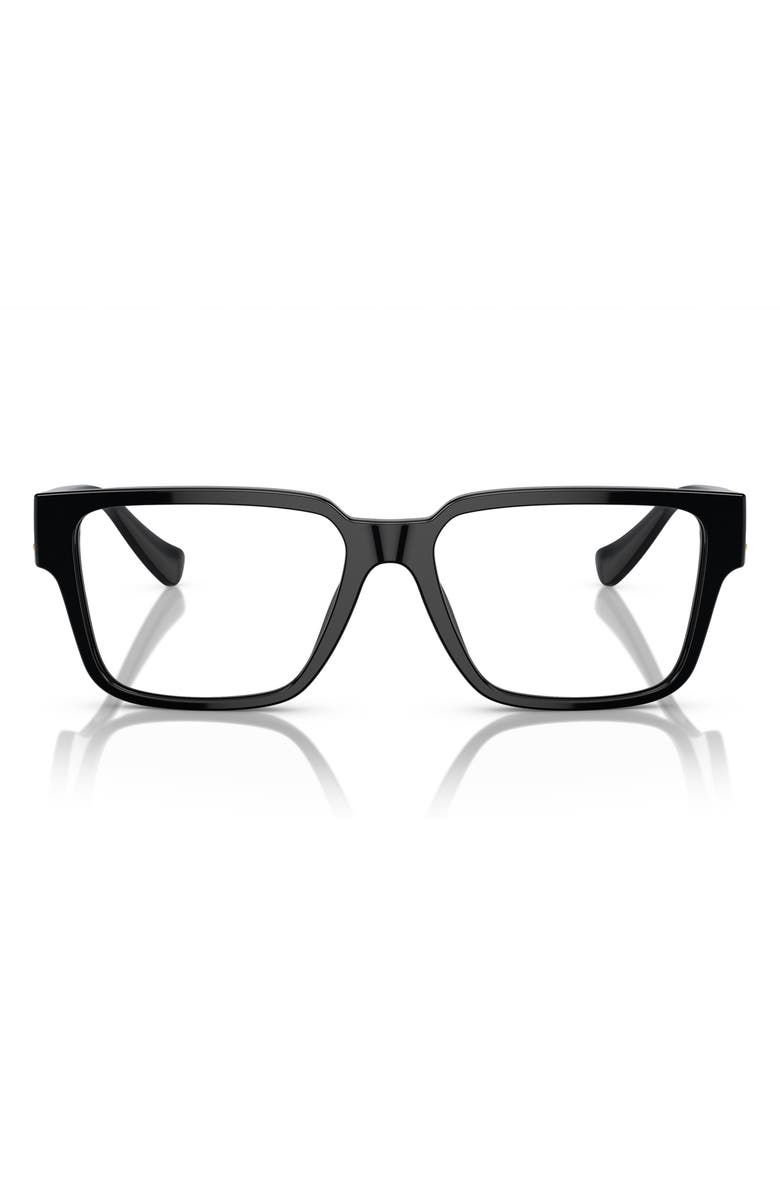 Versace 55mm Rectangular Optical Glasses, Main, color, 