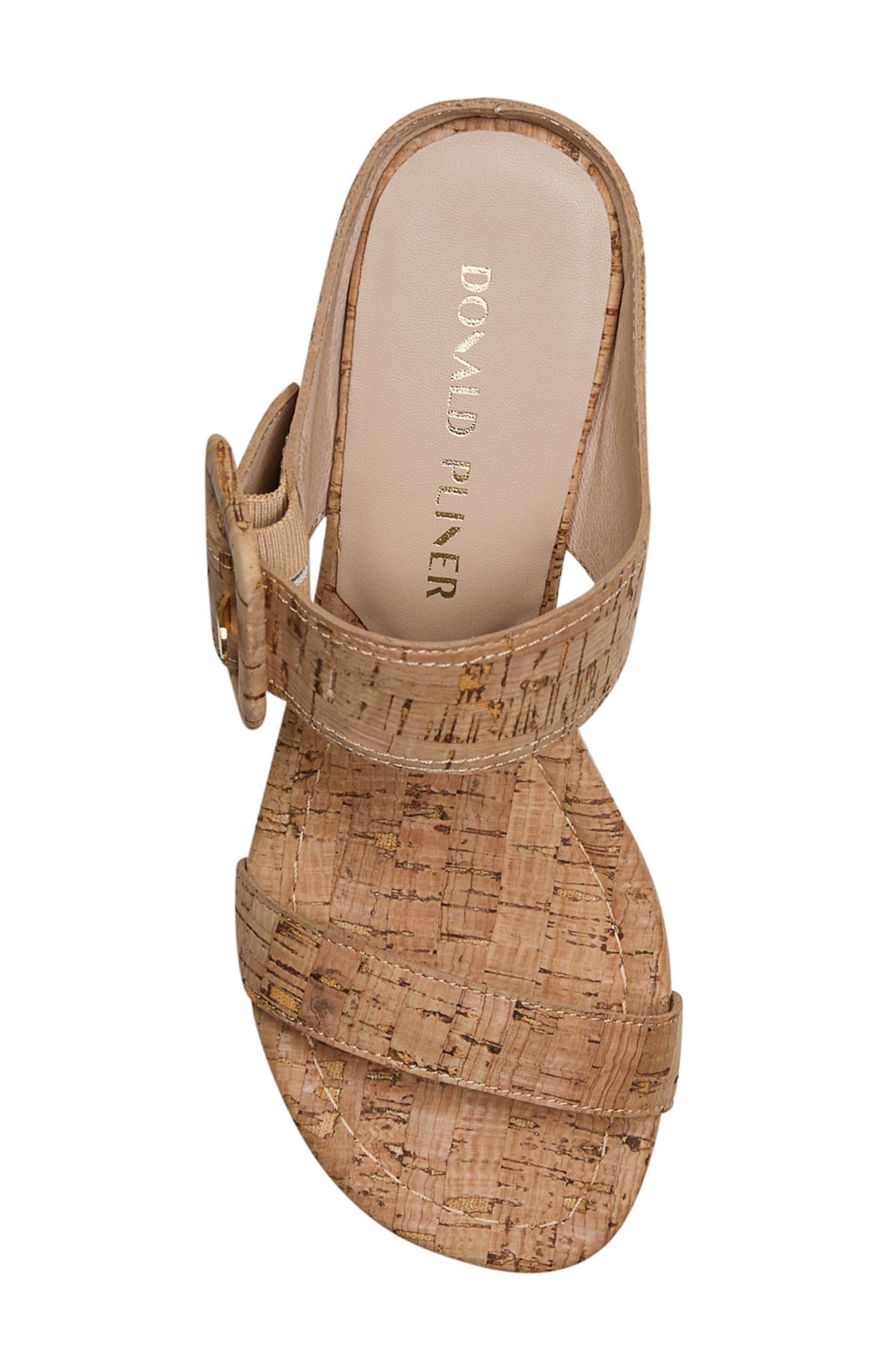 Donald Pliner Gizelle Platform Wedge Sandal, Alternate, color, Natural