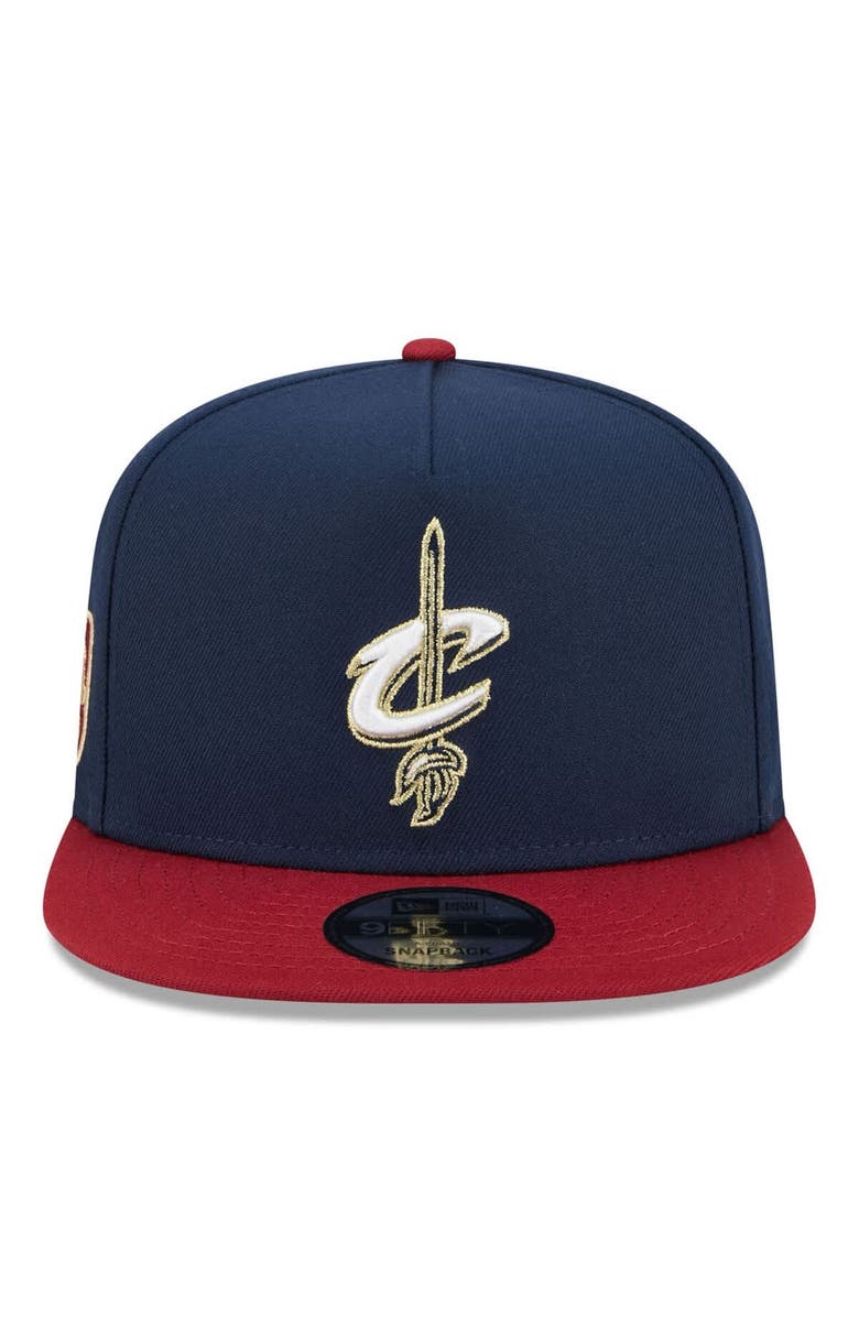 New Era Men's New Era Navy/Wine Cleveland Cavaliers 2025/26 Classic Edition Jersey Hook A-Frame 9FIFTY Snapback Hat, Alternate, color, Navy