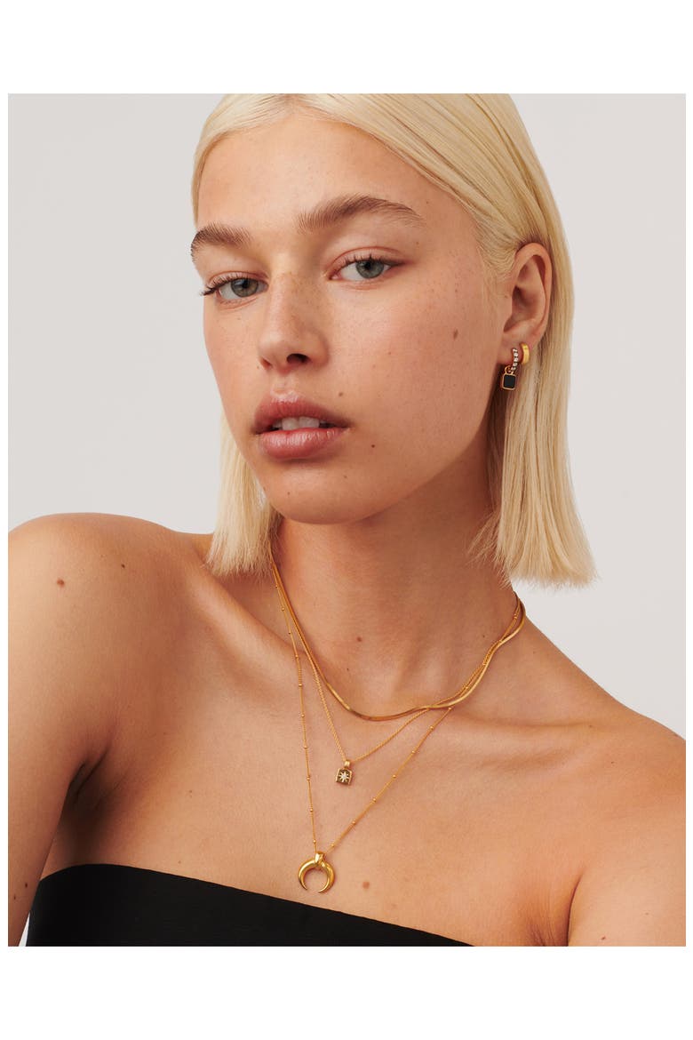 Engravable Cubic Zirconia Star Pendant Necklace, Alternate, color, GOLD