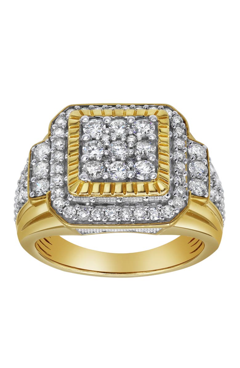 LuvMyJewelry Bigg Boss 14K Yellow Gold Diamond Men Statement Ring - 2.04ct., Main, color, 14K Yellow Gold