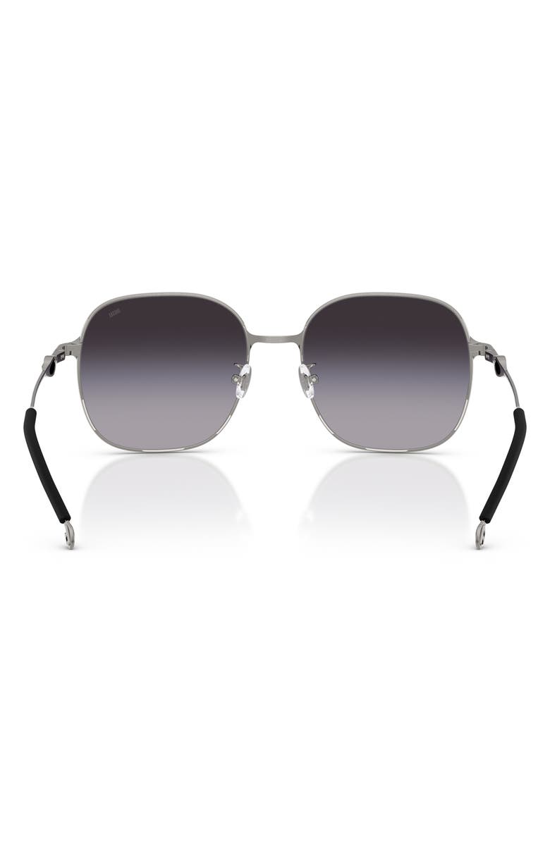 DIESEL<sup>®</sup> 55mm Square Sunglasses, Alternate, color, Gun Metal / Grey Gradient