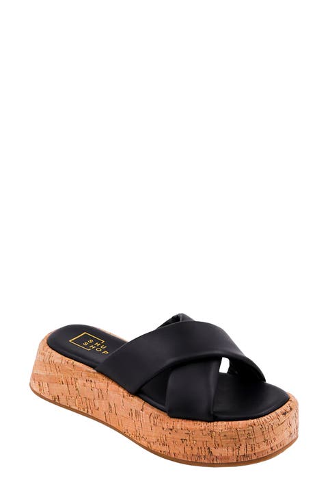 Lydia Platform Slide Sandal (Women)