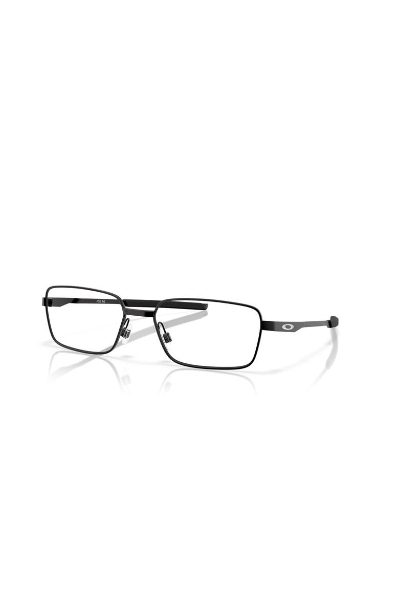 Oakley 55mm Rectangle optical glasses, Main, color, Black