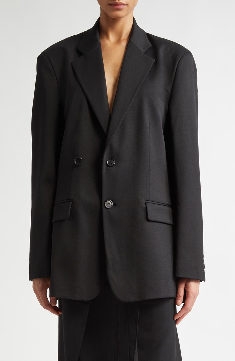 MM6 Maison Margiela Décortiqué Wool Blazer, Main, color,