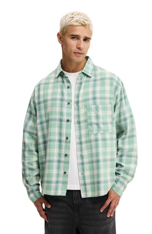 Cotton On Tribeca Long Sleeve Shirt In Green