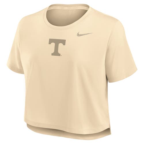 Nike Tan Tennessee Volunteers Performance Cropped T-shirt