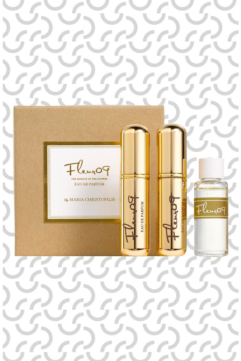 'Fleur09' Eau de Parfum Travel Sprays & Refill (Limited Edition), Main, color, METALLIC GOLD