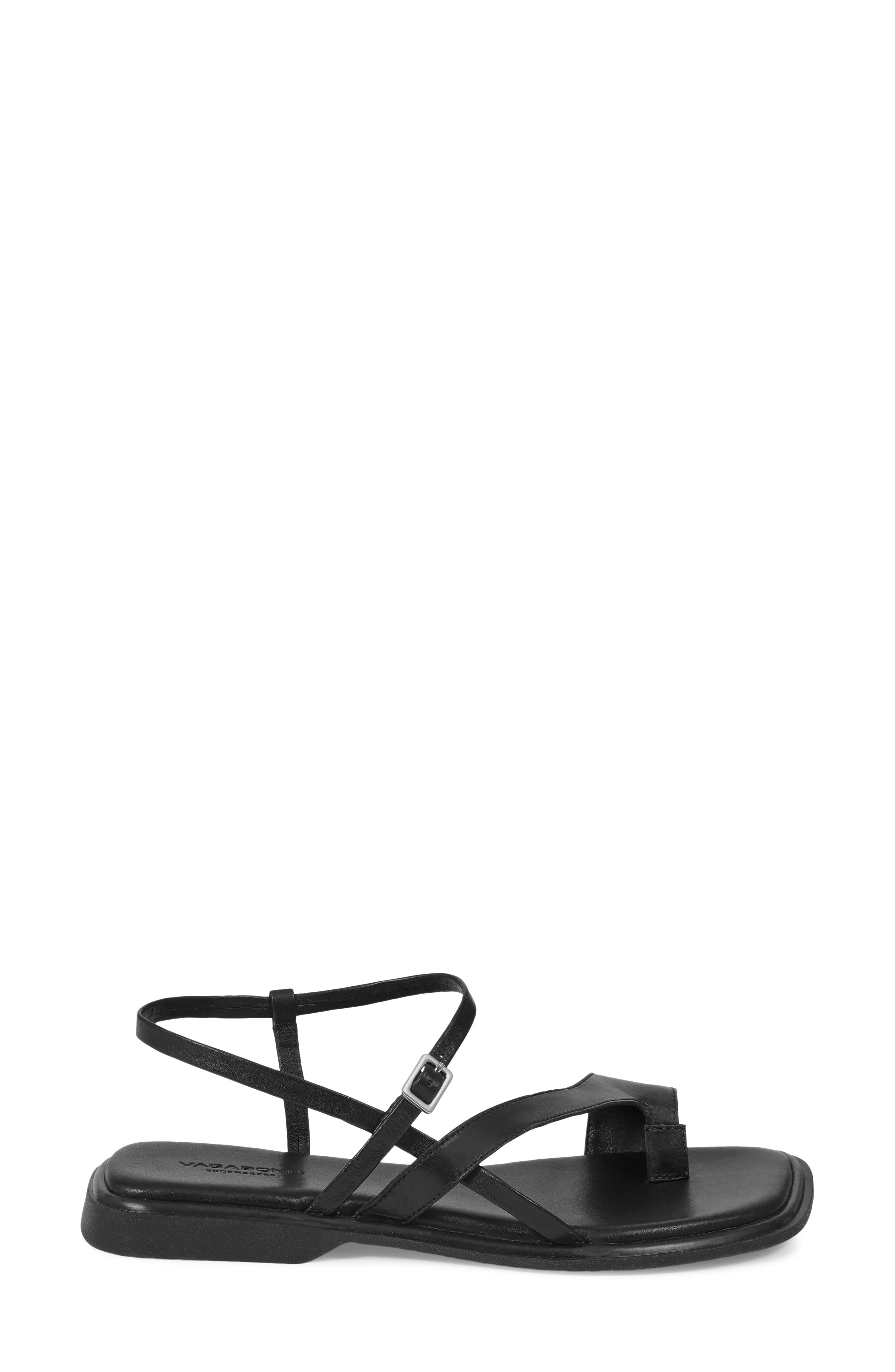 Vagabond Shoemakers Izzy Square Toe Sandal, Alternate, color, Black