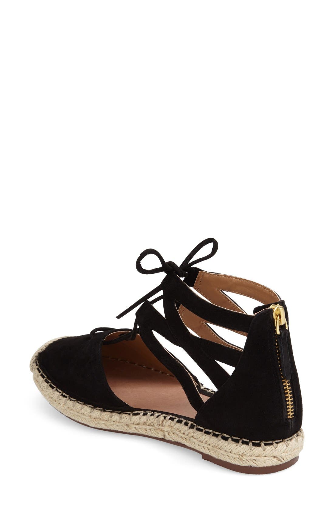 Caslon<sup>®</sup> Lace-Up Espadrille Flat, Alternate, color, 
