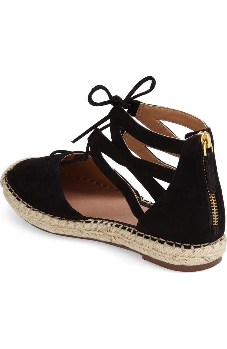 Caslon<sup>®</sup> Lace-Up Espadrille Flat, Alternate, color,