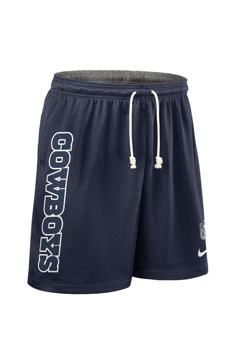 Nike Men's Nike Navy Dallas Cowboys Sideline Reversible Performance Shorts, Alternate, color, Navy