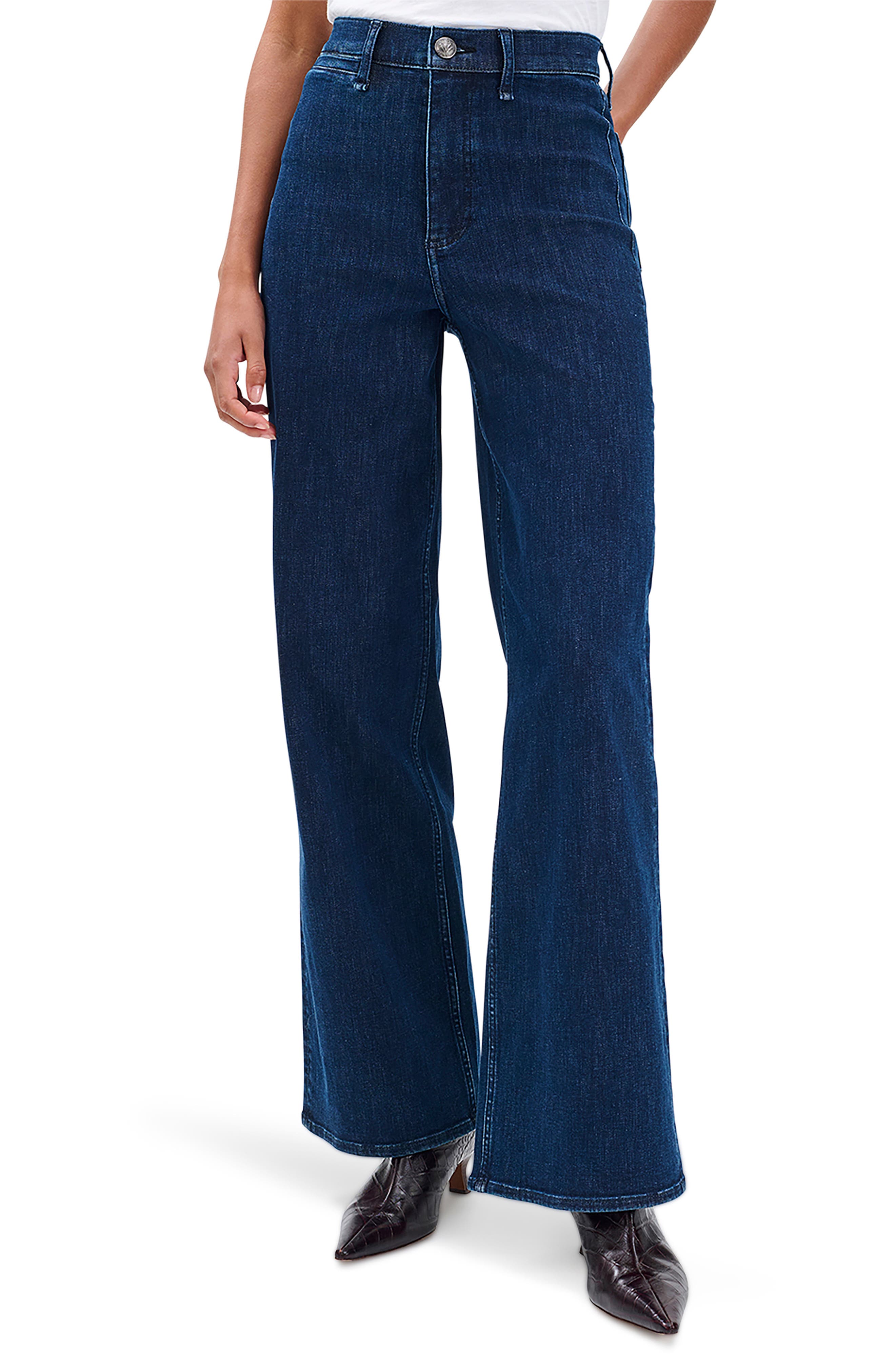 rag & bone Flexi Hadley High Waist Wide Leg Jeans