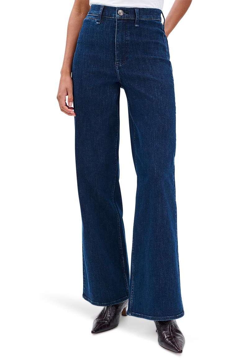 Flexi Hadley High Waist Wide Leg Jeans, Main, color, LULU