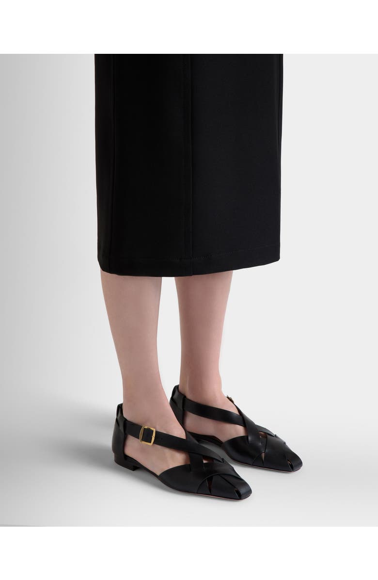 Bally Sylt Flat, Alternate, color, Black