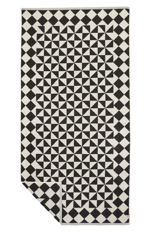 Slowtide Gatsby Bath Towel in Black 