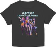 KPop Demon Hunters Junior's KPop Demon Hunters Pop Stars Group Shot Graphic T-Shirt