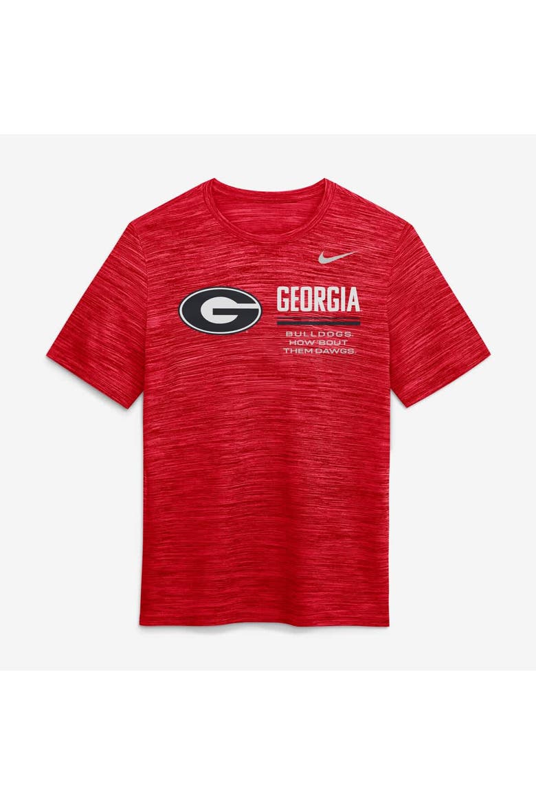 Men's Nike Red Georgia Bulldogs Sideline Velocity Dri-FIT T-Shirt, Alternate, color, Red