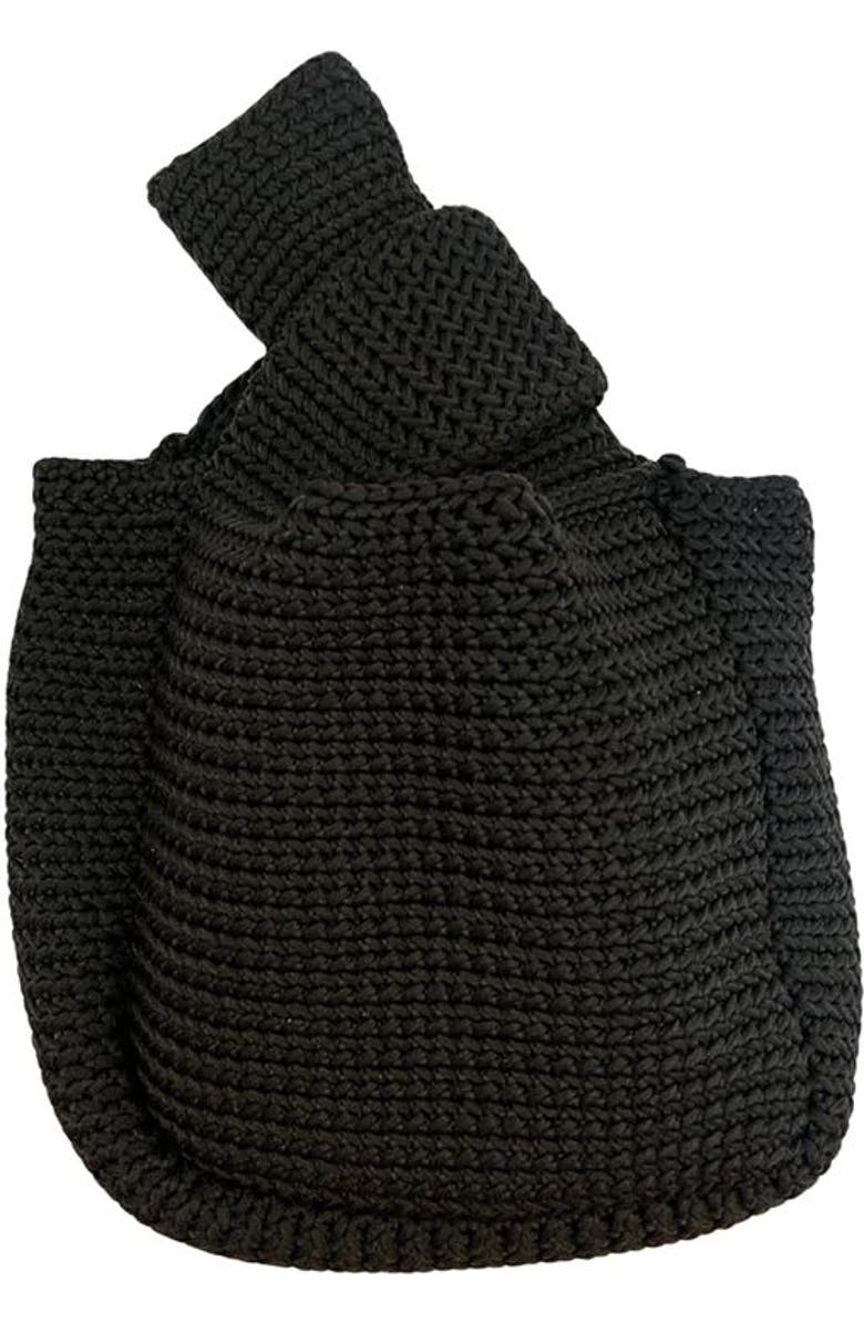 PINK HALEY Mackenzie Knit Clutch, Main, color, Black