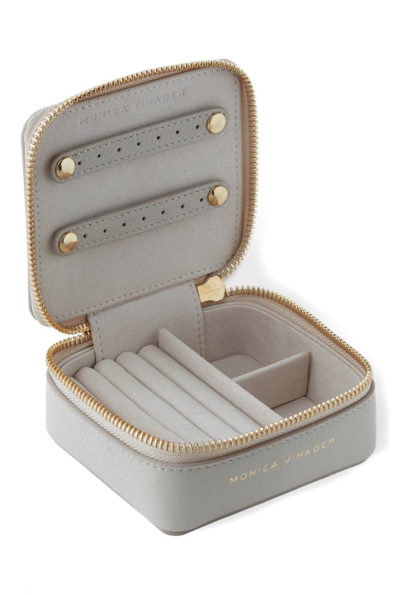 Leather Jewelry Box, Alternate, color, PEBBLE GREY