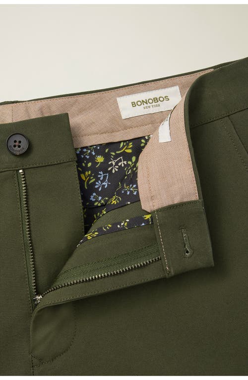 Bonobos The 2.0 Flat Front Stretch Cotton Chinos In Green