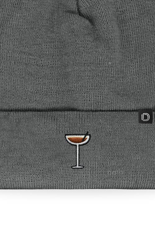 Dalix Espresso Martini Beanie Cap In Gray
