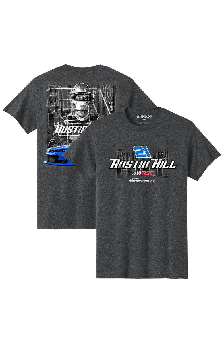 NASCAR Men's Richard Childress Racing Team Collection Heather Charcoal Austin Hill Bennett Car T-Shirt, Main, color, Heather Charcoal