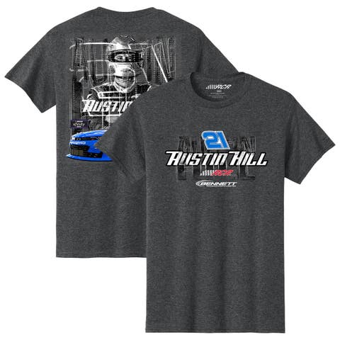 Men's Richard Childress Racing Team Collection Heather Charcoal Austin Hill Bennett Car T-Shirt