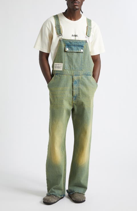 x Birkenstock The Artist Distressed Denim Overalls