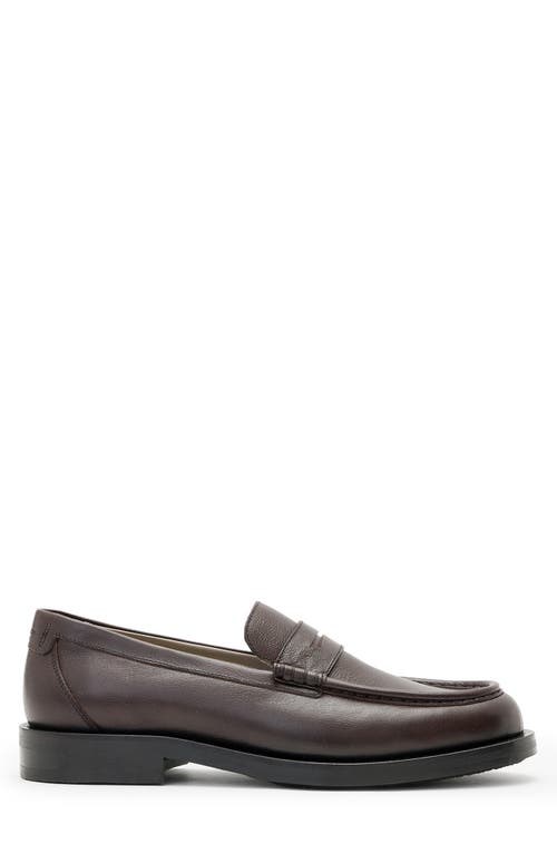 Allsaints Bloom Penny Loafer In Burgundy