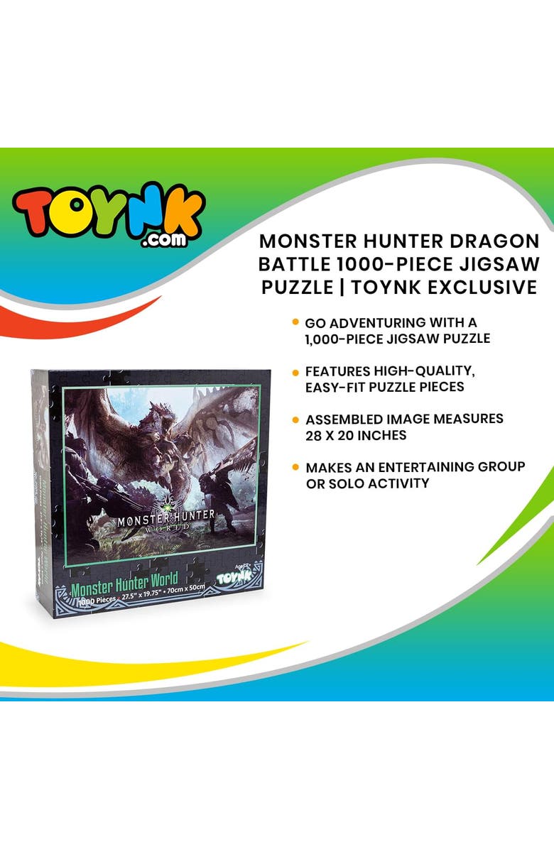 Toynk Monster Hunter Collage 1000 Piece Jigsaw Puzzle, Alternate, color, Multi-Color