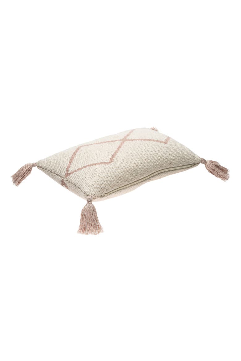 Oasis Tassel Knit Accent Pillow, Alternate, color, PALE PINK