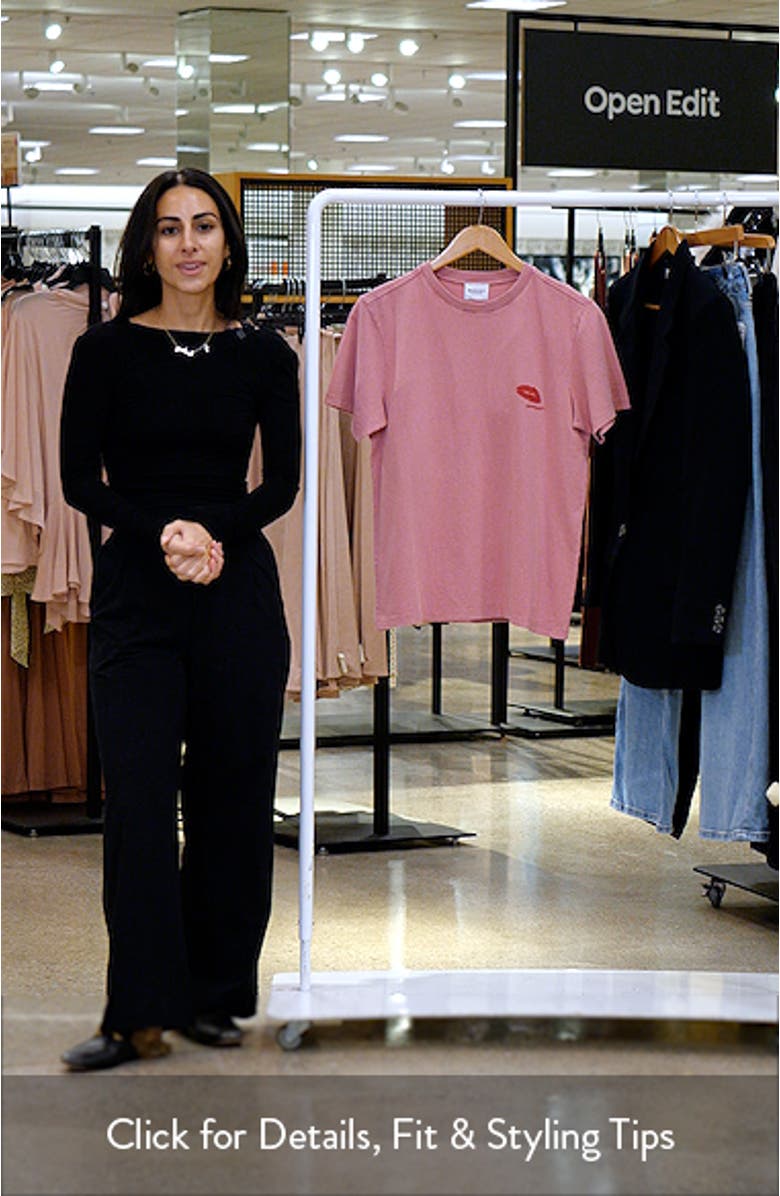 Zewel Lips Embroidered Cotton T-Shirt, sales video thumbnail