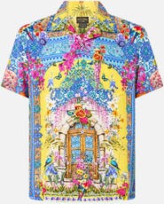 Camilla Short Sleeve Camp Collared Shirt