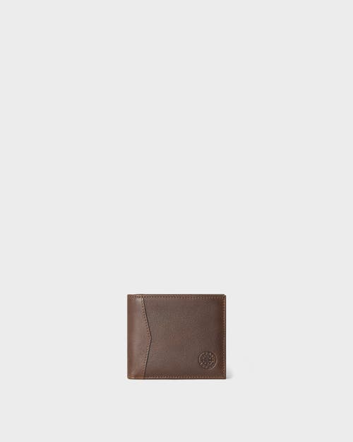 Osprey London The Compass Leather Coin Wallet In Brown