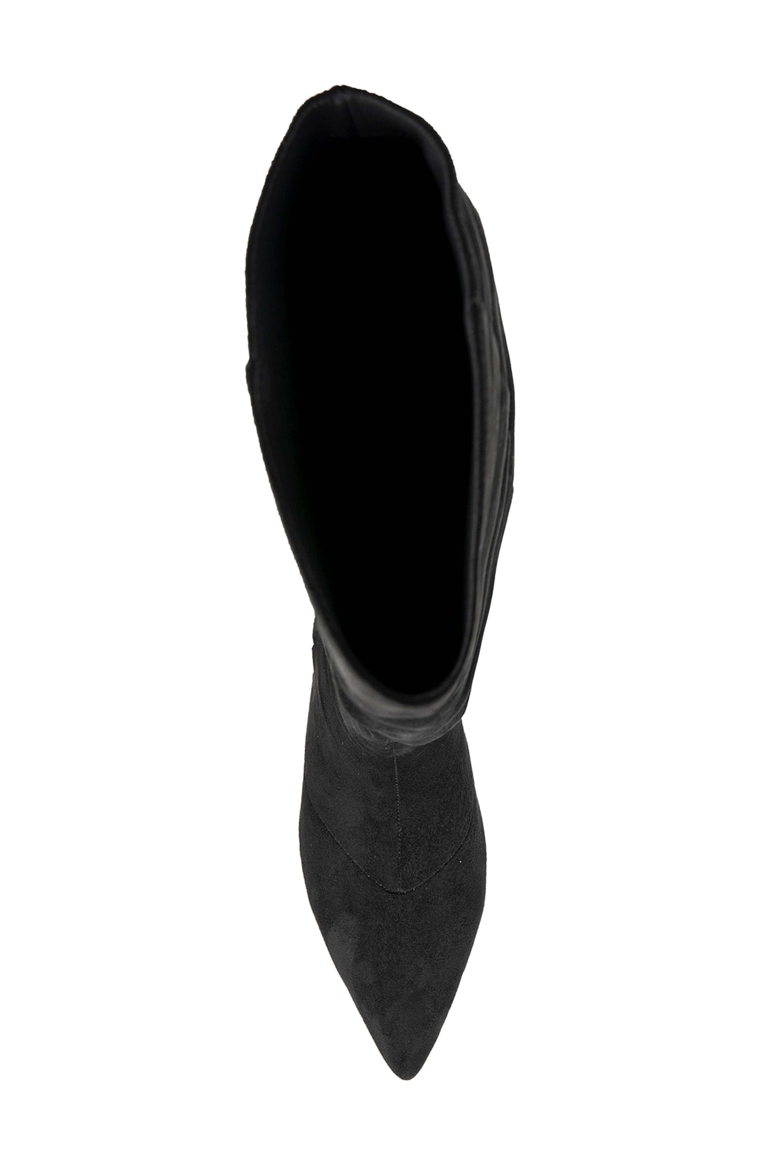 Penelope Faux Suede Knee High Boot, Alternate, color, BLACK FAUX SUEDE