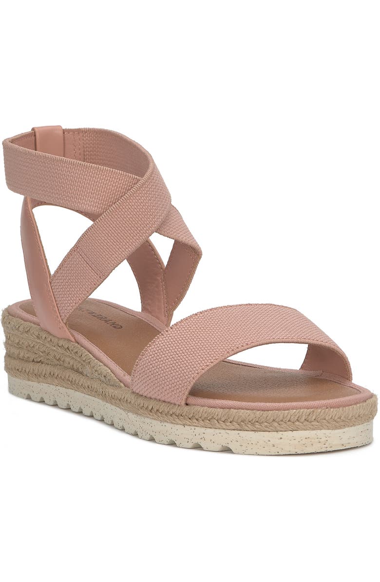Lucky Brand Thimba Ankle Wrap Espadrille Sandal, Main, color, Bellini
