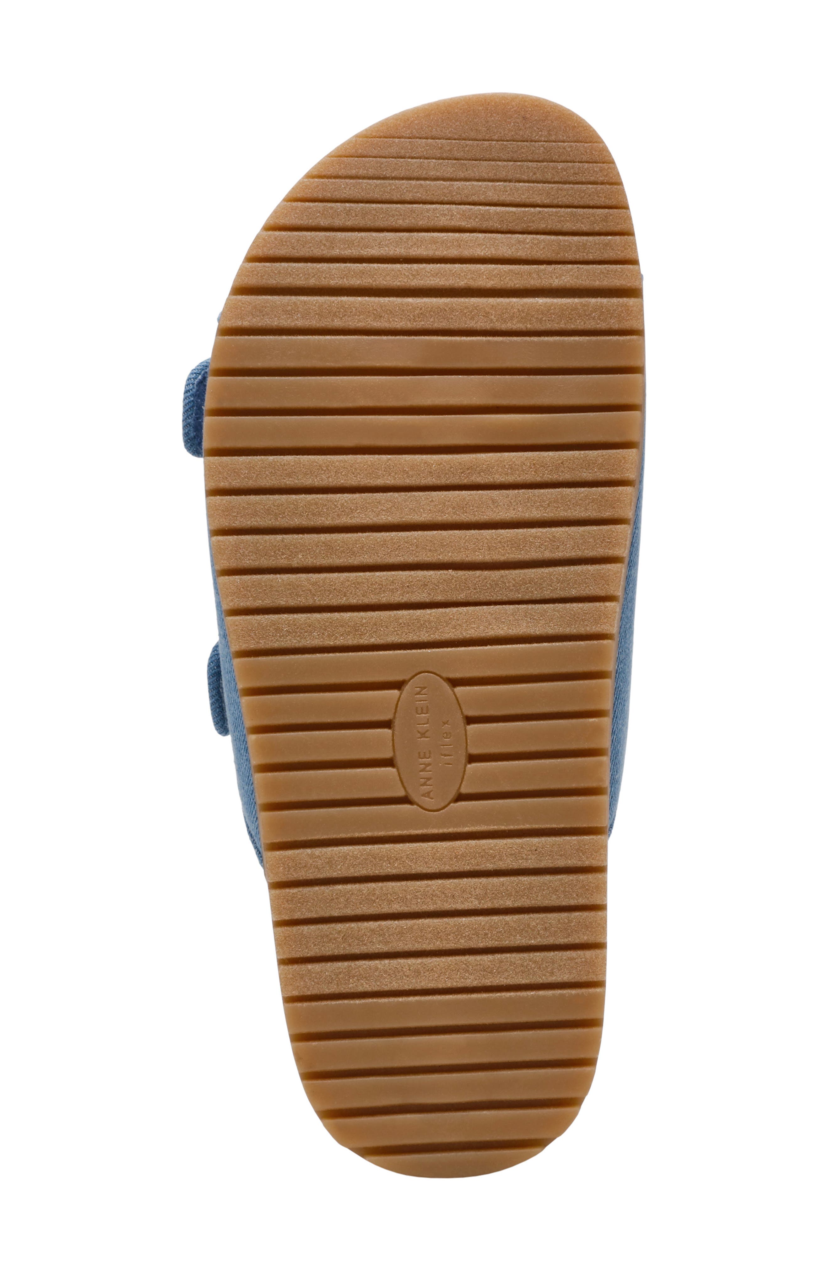 Anne Klein Happy Platform Slide Sandal, Alternate, color, Denim