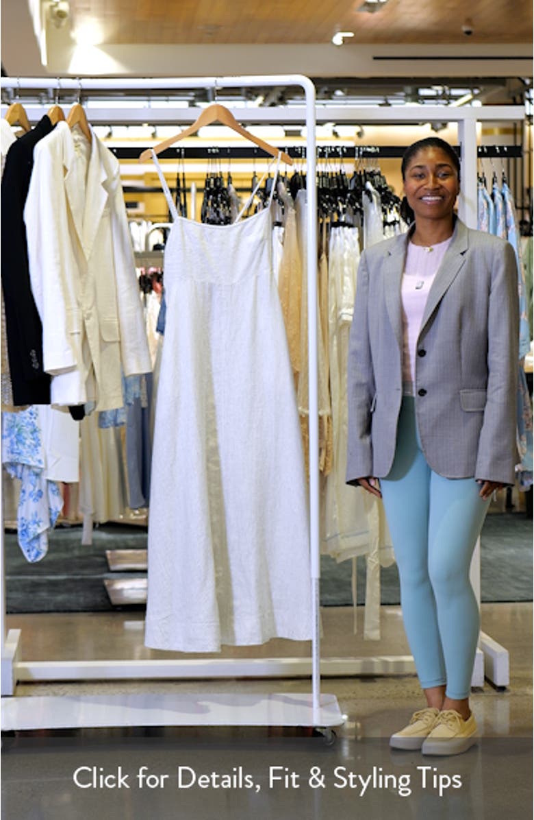 Stripe Empire Waist Midi Sundress, sales video thumbnail