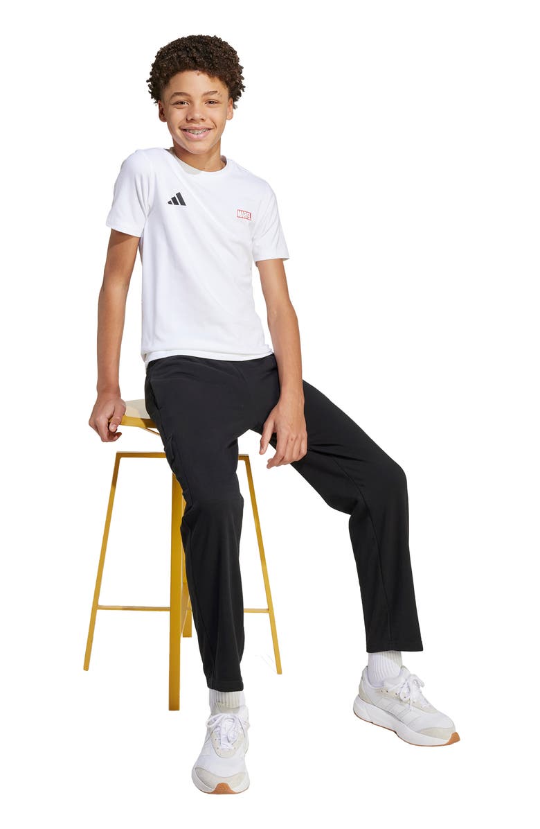 adidas Originals x Marvel Kids' Graphic T-Shirt, Alternate, color, White/Blac