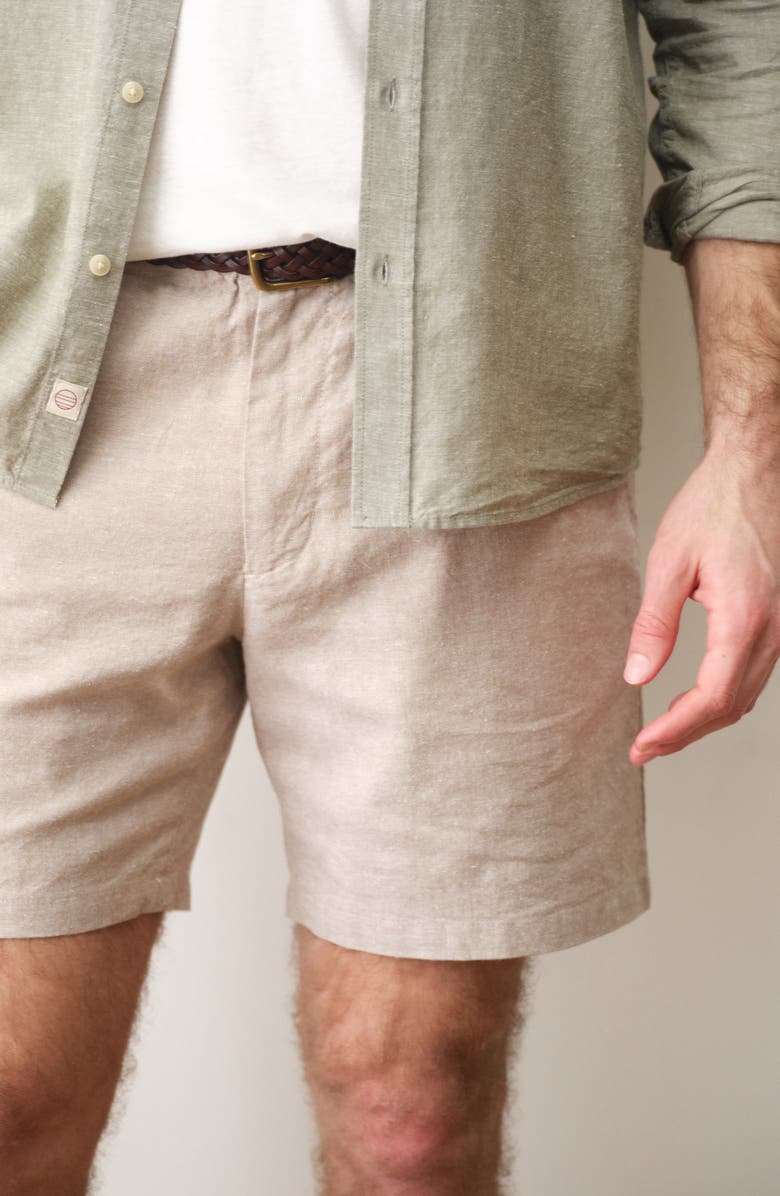Marine Layer Saturday Hemp Chino Shorts, Alternate, color, Taupe
