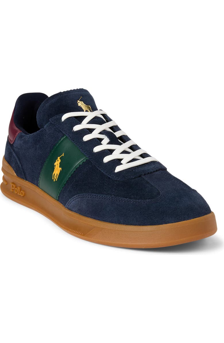 Polo Ralph Lauren Heritage Aera Sneaker, Main, color, Navy/ Wine/ Forest