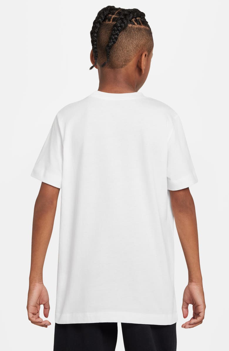 Nike Kids' Sportswear Cotton Graphic T-Shirt, Alternate, color, White